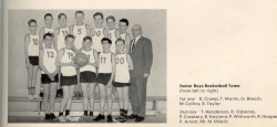 1958 - 59, Junior Boys Basketball 