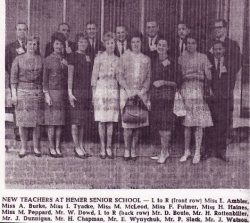 Hemer Senior High School, teachers