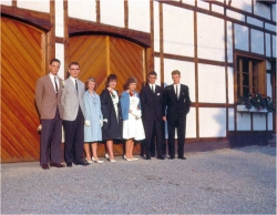1962 - 63, At the Grad Dinner at a restaurant in Winterhof