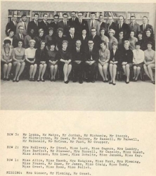 1967 - 68, Teachers