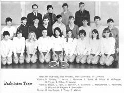 1969 - 70, Badminton
