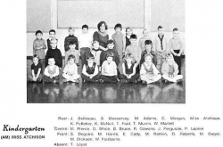 1969 - 70, Kindergarten 1- AM