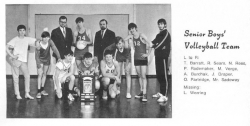 1969 - 70, Senior Boys Volleyball