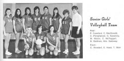1969 - 70, Senior Girls Volleyball
