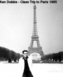 1965 School Trip to Paris - Ken Dobbie Eiffel Tower