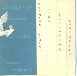 1960 May 13 Graduation Banquet Program Cover