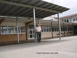 2008 - July Duane Spurrier near one of the entrances at the back of Hemer High School