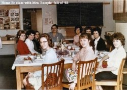 Home Ec Class with Mrs. Remple, Fall 1963
