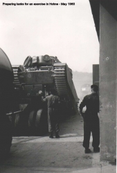 1960 May Preparing Tanks for an Exercise in Hohne