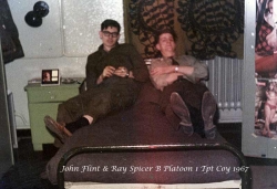 1967 B Platoon 1 TPT Coy John Flint, Ray Spicer