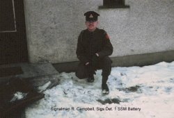 Signalman R. Campbell, Sigs Det. 1 SSM Battery