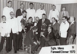1970 Sgts. Mess Farewell Dinner