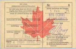 1975 BFG (CDN) Drivers Licence