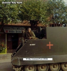 "E" Bty Command Post, 2 RCHA, Gunner Ray Hunt