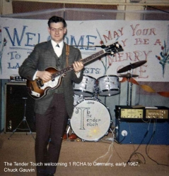 1967 The Tender Touch welcoming 1 RCHA to Germany Chuck Gauvin