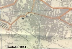 1951 Iserlohn Map