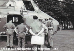 1963 4 Fd SQN RCE Training with RAF Helicopters
