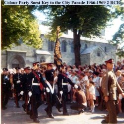 1966 - 69 2 RCR Band Colour Party Soest Key to the City Parade