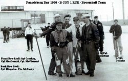 1956 Paardeberg Day 1 RCR B Coy Broomball Team