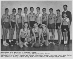 1961 - 62, Intermediate Boys Basketball