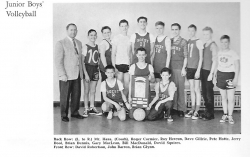 1962 - 63, Junior Boys' Volleyball