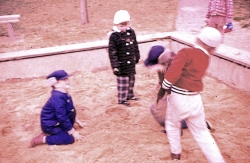 1960 playing in the sand Werl PMQs