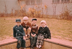 1960 the "angelic four" playing near Werl Elementary School
