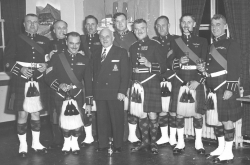 1960 1 RHC NCO Mess including RSM Ron Finnie (Right-Centre), Eric Cain (left), Cliff Dencer (Right)