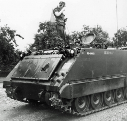 1965 4 Fld Sqn training with new M113 APC - 2