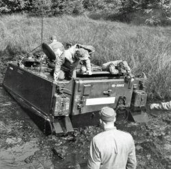 1965 4 Fld Sqn training with new M113 APC - 4