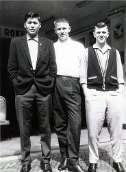 1963 Amsterdam on leaveL to R Ray Sanderson,Alex Mac Donald, Bil Matthews