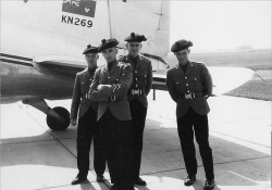 1963 Taken at old R.A.F. base in Manston,England-L to R Leeman, Tucker, Oakley, Harry Proctor