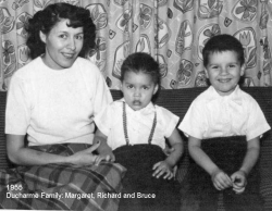 1955 - Ducharme Family: Margaret, Richard and Bruce 