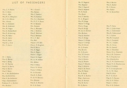 RMS Sylvania - Passenger List p. 1