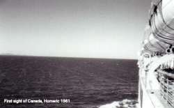 SS Homeric - First Sight of Canada 1961